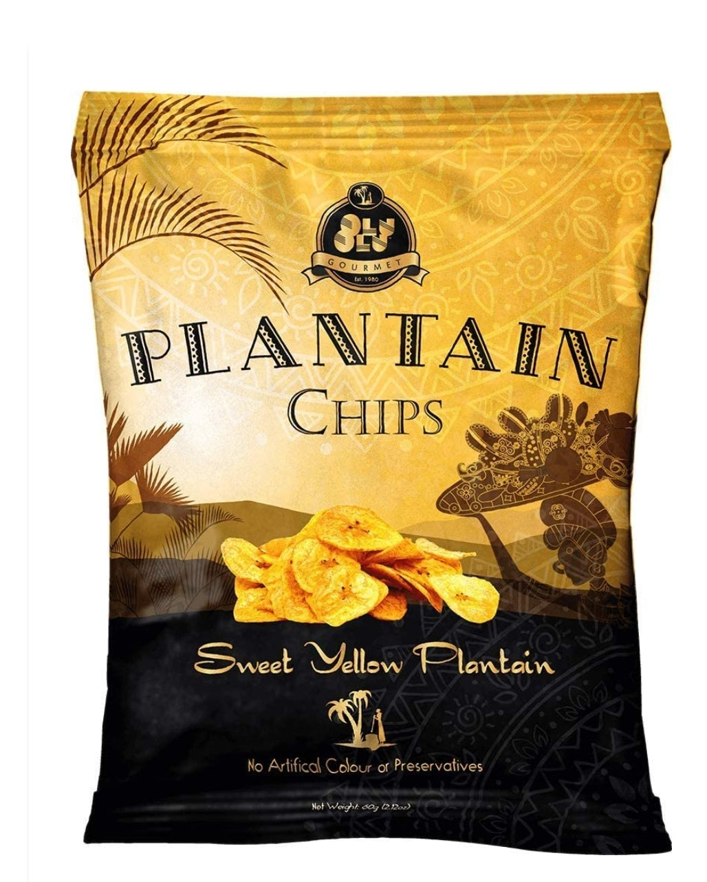 Olu Olu Chips de plantain sucré 60g