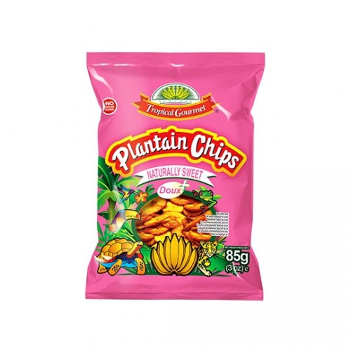 Plantain Chips Naturellement sucré Gourmet Tropical 84G