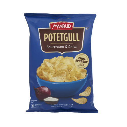 Potetgull S.Cream&Onion 200g Maarud