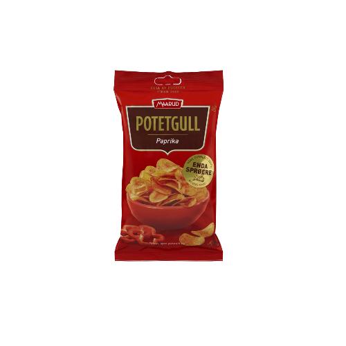 Potetgull Paprika 40g Maarud (Chips)
