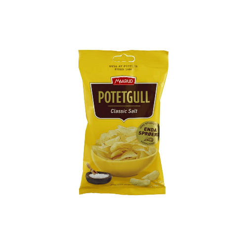 Potetgull Salt 40g Maarud (Chips)