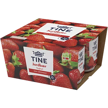 TINE® Yoghurt Jordbær 4x150g